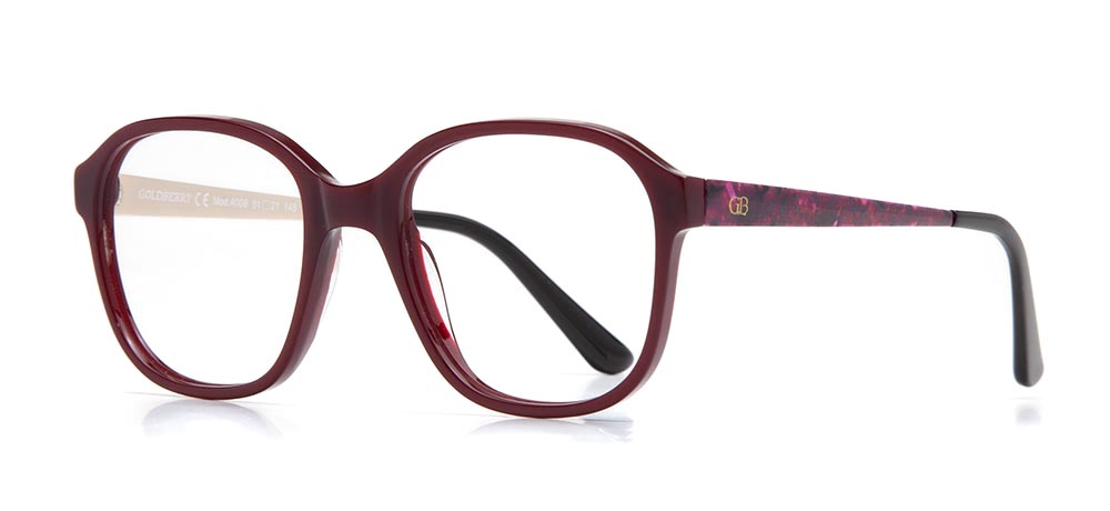 GOLDBERRY Eyeglasses Teenage Woman Rectangular Full-Rimmed Acetate Unfiltered GB 4006-C.03